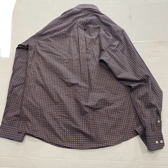 Cinch Geometric Square Print Western Cowboy Button Down Shirt Men’s Size Medium - Picture 2 of 5